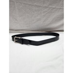 Oobe black leather belt size Medium approx 38 in.  B45